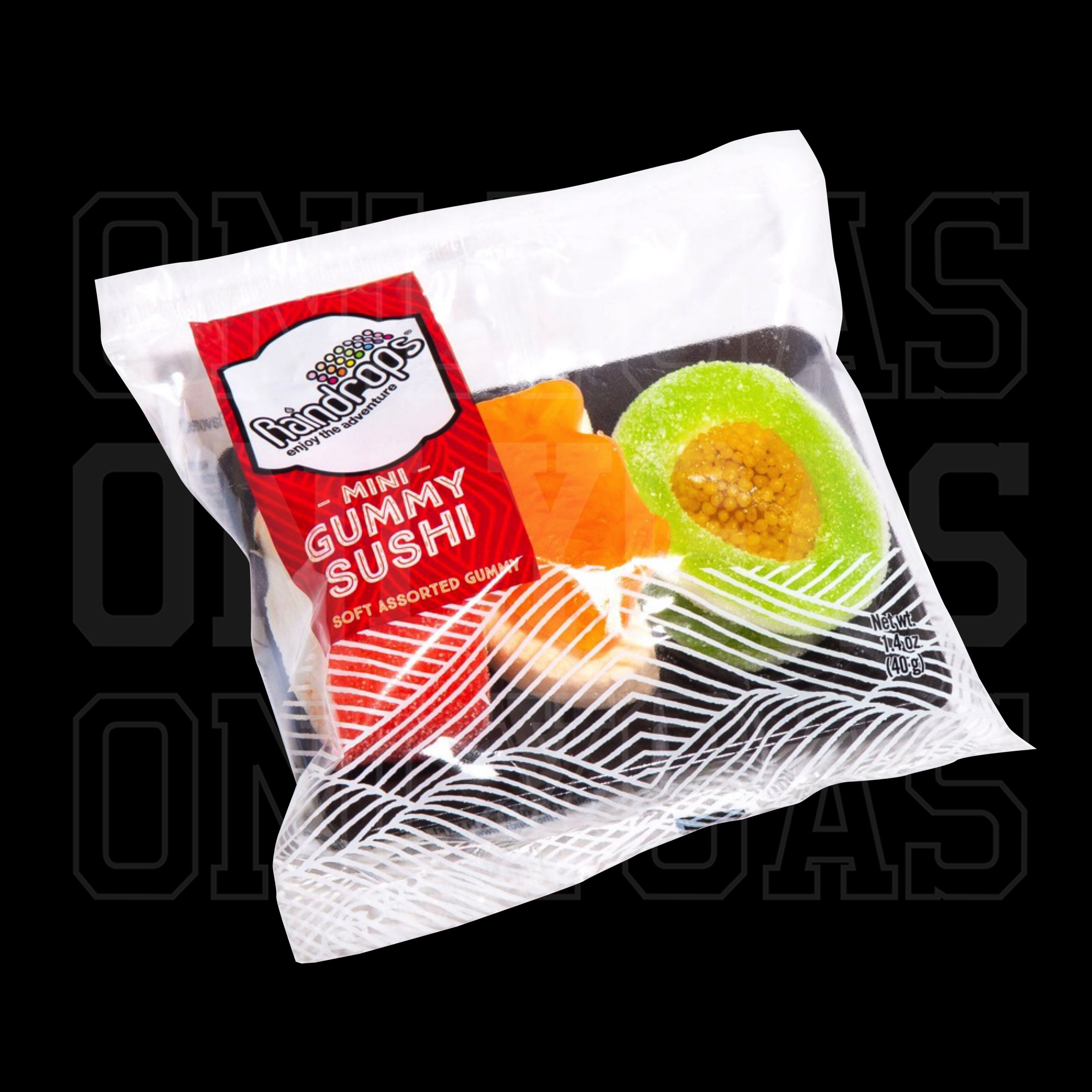 Raindrops Mini Gummy Sushi(soft assorted candy mix)